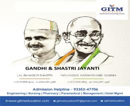 Happy Gandhi Jayanti & Lal Bahadur Shastri Jayanti 2024